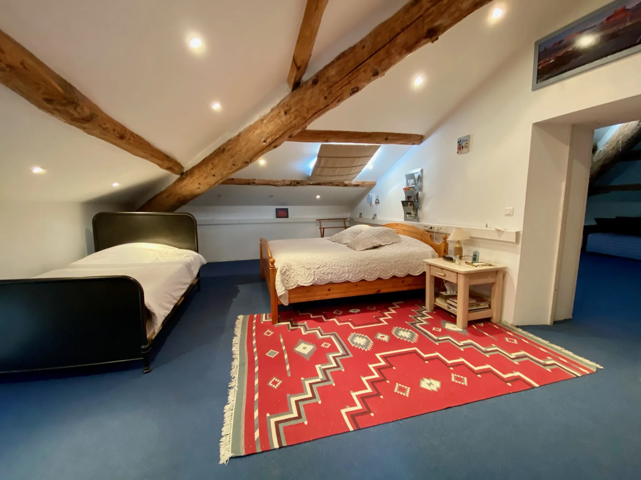 Chambre sous les toits de la Bastide