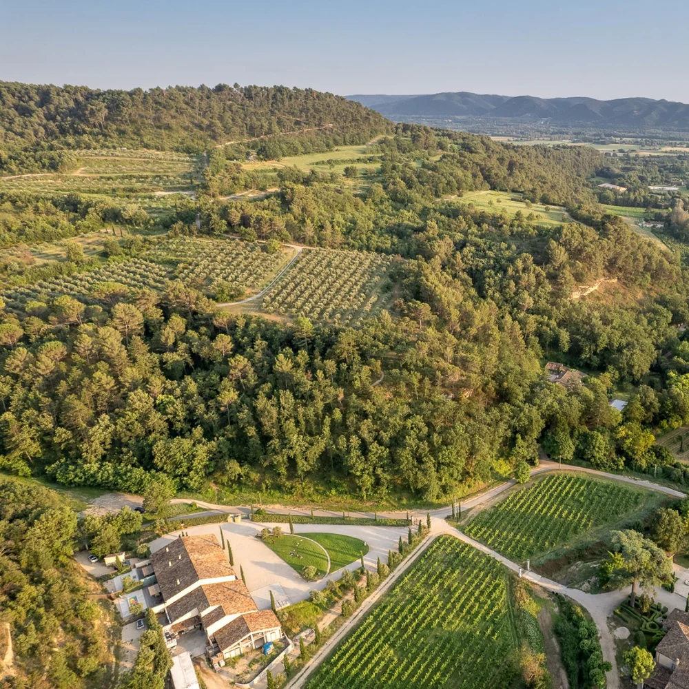 Vue aérienne du domaine 